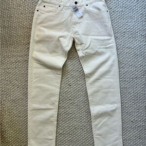 NWT Todd Snyder Off-White Corduroy Pants- slim